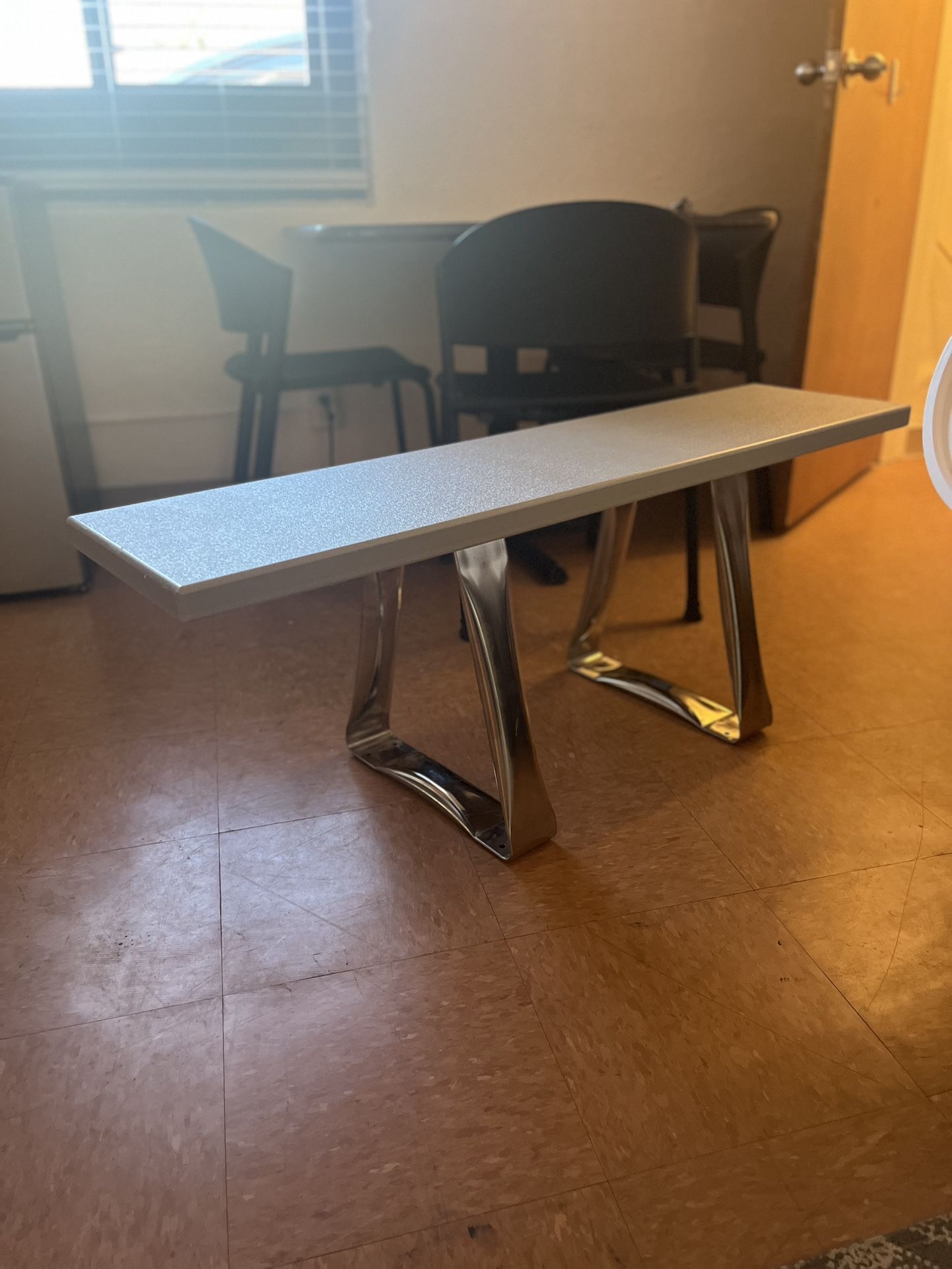 2 Gray Global Industrial Locker Room Benches