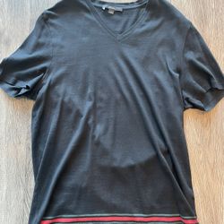 Black Gucci V-neck T-shirt 