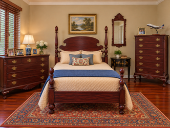 Maddox Furniture Colonial Mahogany Bedroom Suite – 4 Piece
