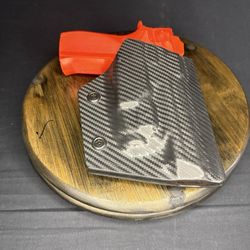 S&W 5906 Holster w/Flashlight Carbon Fiber Smith and Wesson 5906 No Clip Or Loop