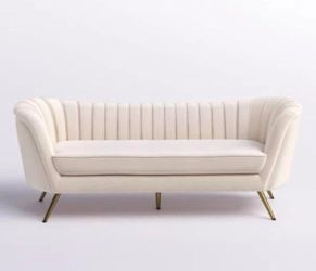 Tiberius 88" Velvet Sofa (NO PILLOW)