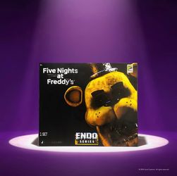 SDCC JAZWARES - Five Nights at Freddy’s – Endo-Series Figure Bundle – Endo-1 & Dark Endo-1 w/ Midnight Freddy Parts & Golden Freddy Parts