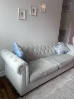 Light grey Tufted Sofa