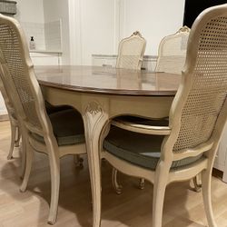 French Country Table and 6 Chairs