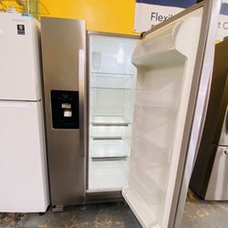 Refrigerator Side By Side 33” No Credit Needed 