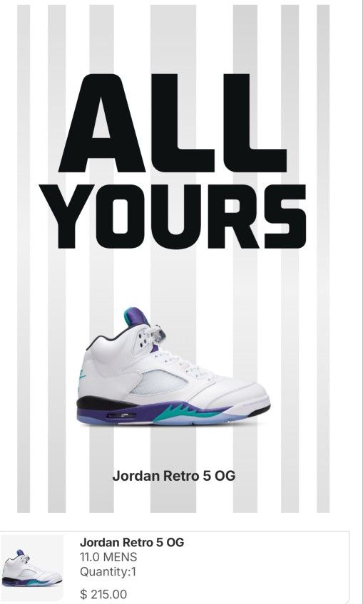 Jordan 5 Grapes