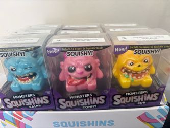 Monsters Squishins Squishy Toy Figures – Lot of 3