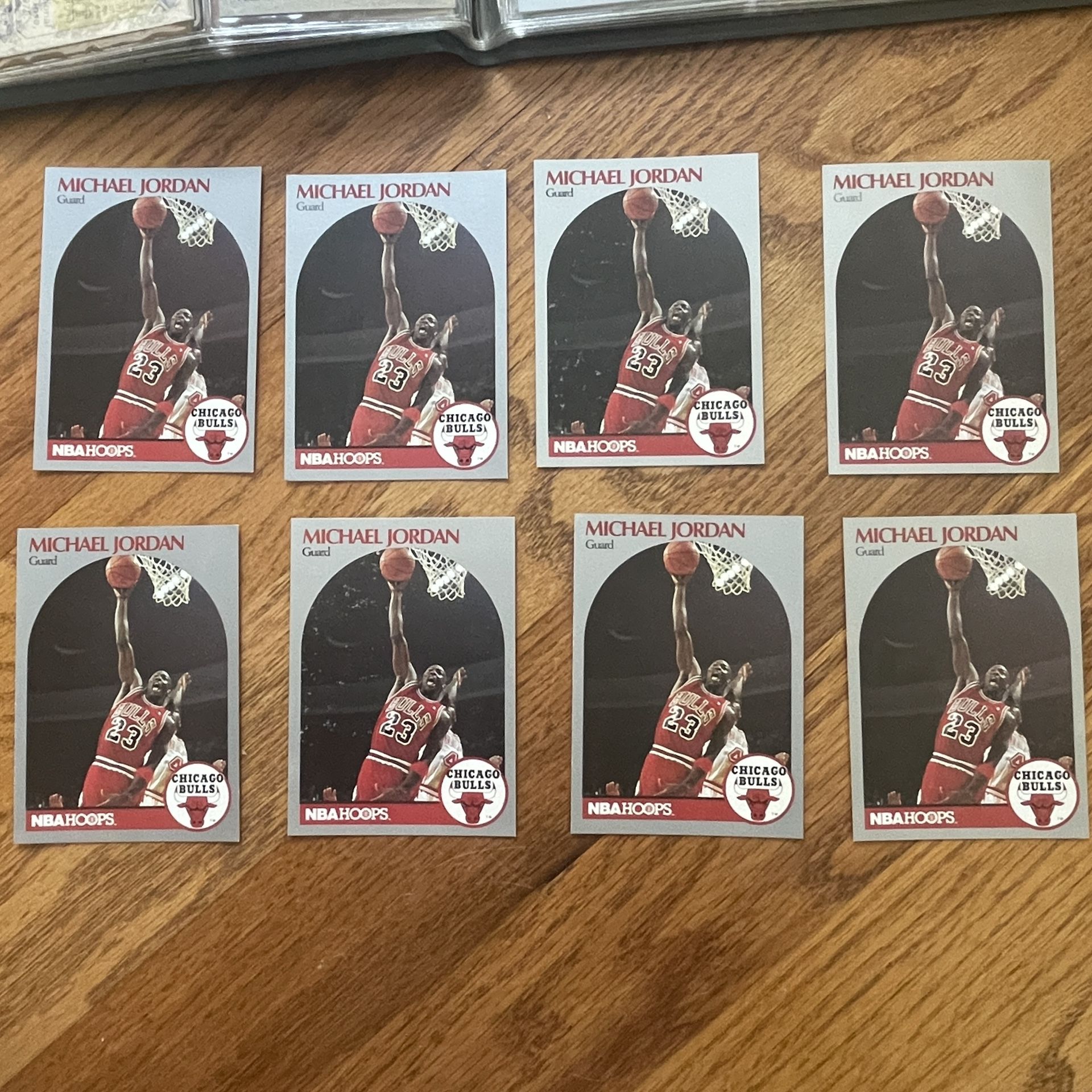 8 Michael Jordan NBA Basketball Trading Cards