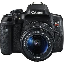 Canon EOS Rebel T6i DSLR Camera + 18–55mm Lens