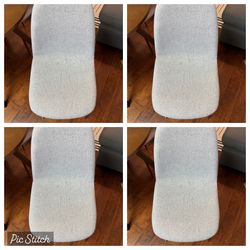 1 DAY SALE - 4 fabric dining chairs