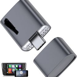 Wireless CarPlay Adapter for iPhone 2025 Upgrade, Converts Factory Wired to Wireless, No Delay, Stable Connection, Mini Apple Carplay Wireless Adapter