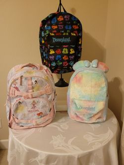 Disneyland Large Backpack Bundle of 3