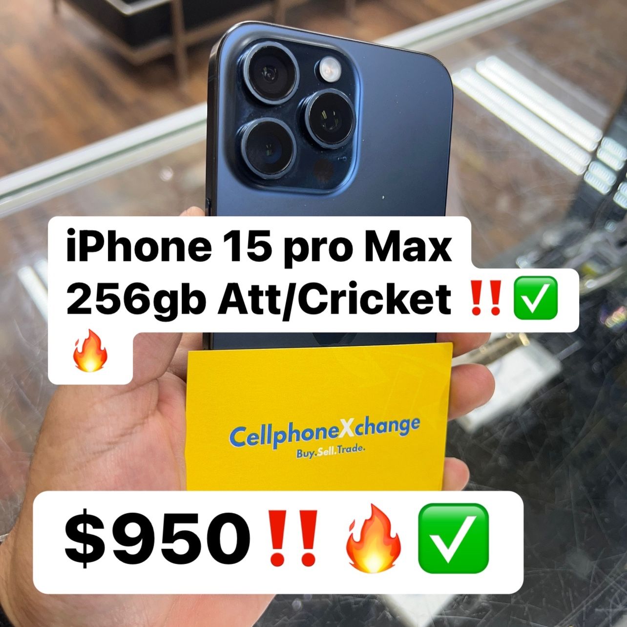 iPhone 15 Pro Max 256gb Att/Cricket 