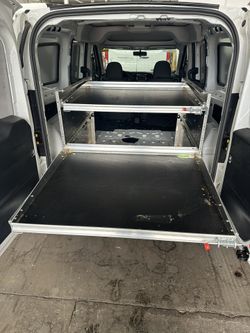 Ranger Design Axess Tray Rear Organizer 2 Pull Out Trays For Ram Promaster City, Ford Transit Connect, Nissan NV200