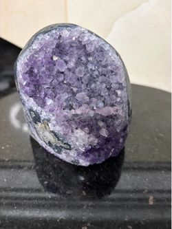 Natural Amethyst Cathedral Geode Purple Crystal 4”T