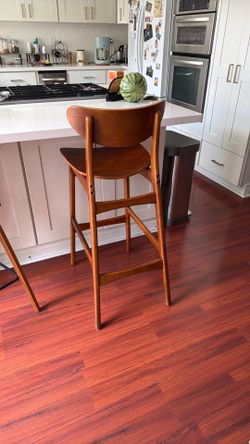 Single wooden stool