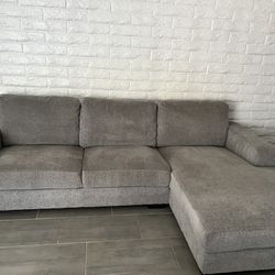 Light Gray Chaise Lounge Sofa 