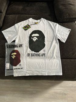White shirt with black ape size M