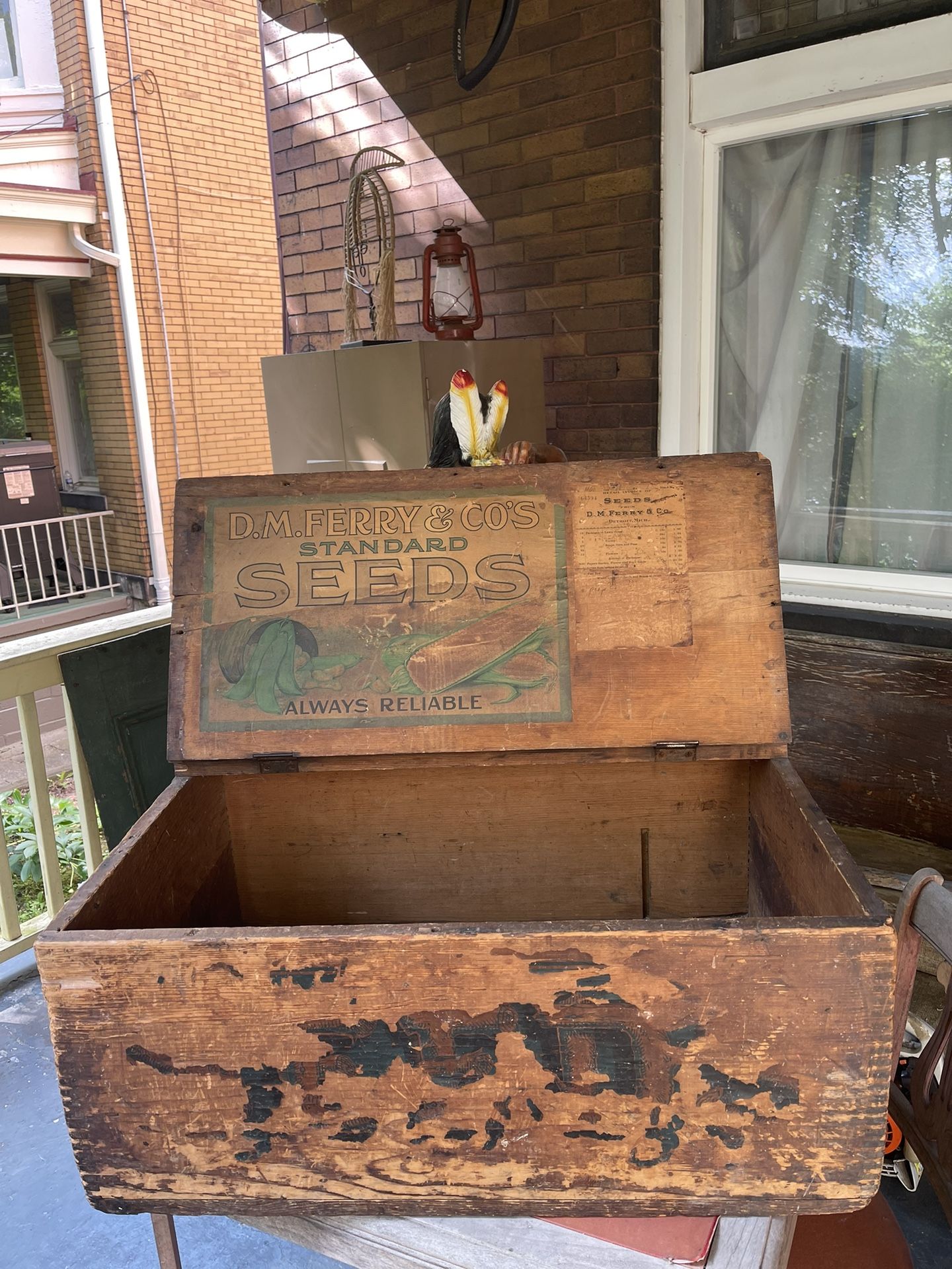 Antique-Vintage DM Ferry & Co. Standard Seeds Shipping And Display Crate
