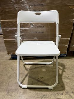 White Folding Chairs Party Rental – Heavy Duty – $9 each