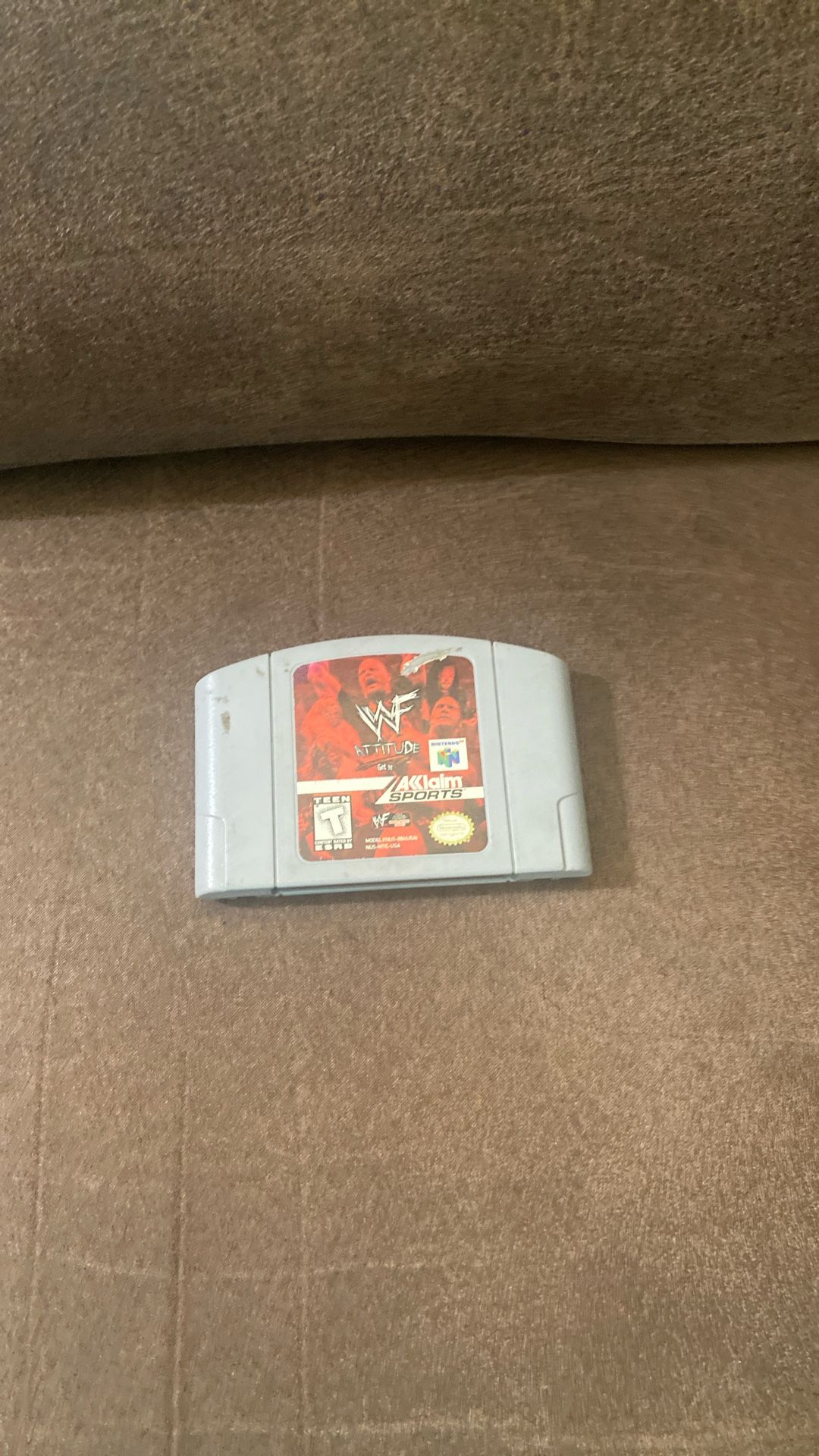 N64 Video Game Wwf Attitude $5