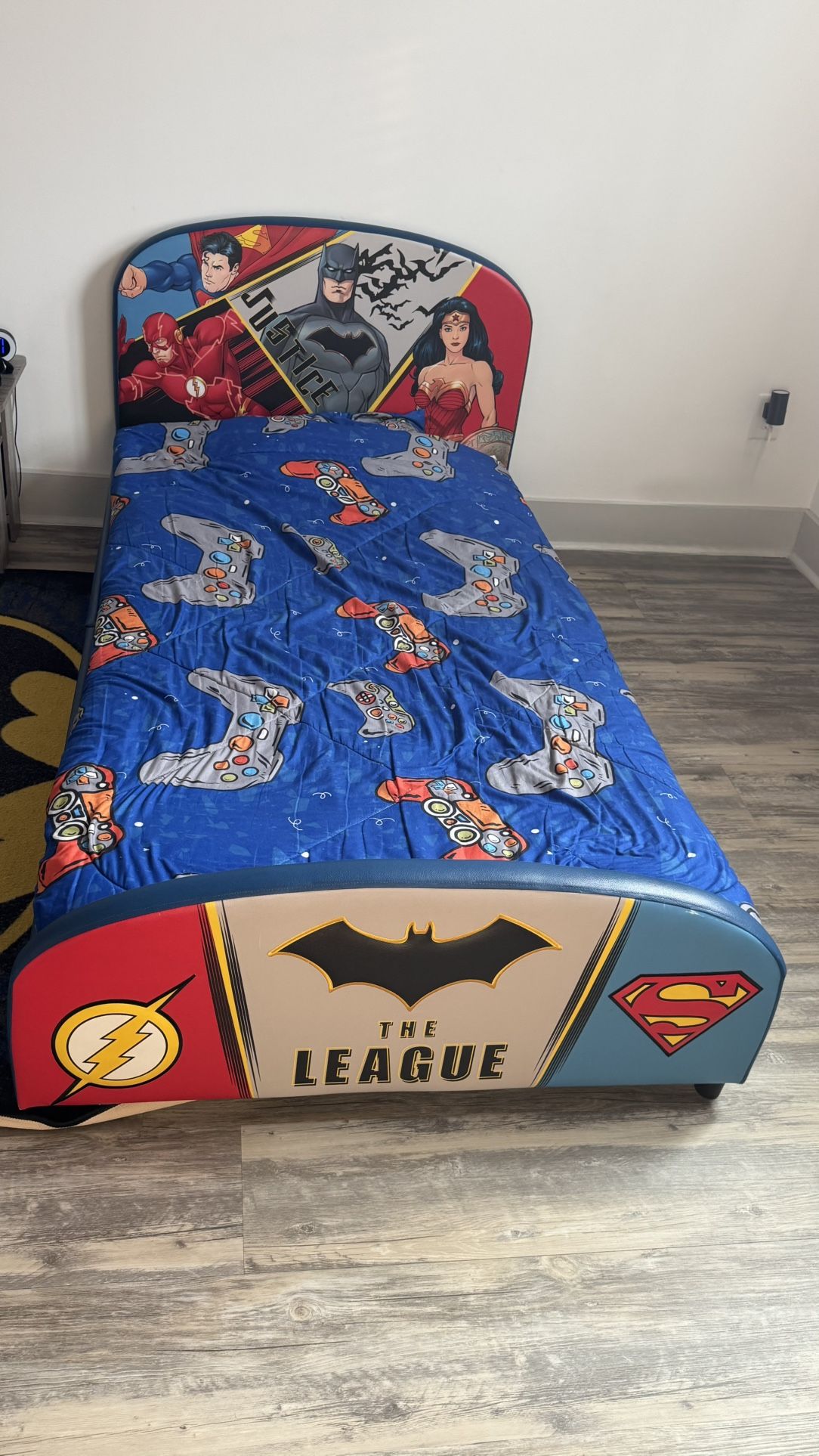 Kids Superhero Bed, Mattress Included
