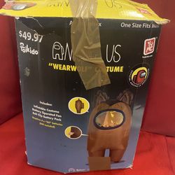 Halloween Costume Among Us Wear wolf  Inflatable Adult 1 Size Fits Most