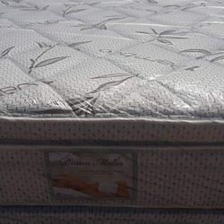Brand New Queen Size Pillowtop Mattress Included Box Spring. 