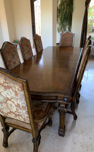 New And Used Dining Tables For In Casa Grande Az Offerup Casa Grande Az Dining Table With 8 Upholstered High Back Chairs From Ashley Furniture For In