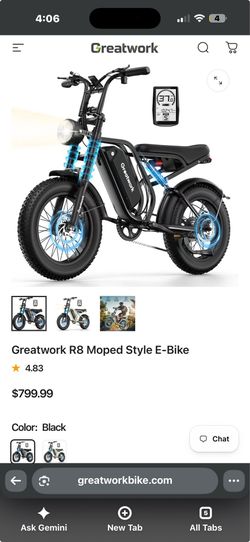 Greatwork R8 Moped Style E-Bike