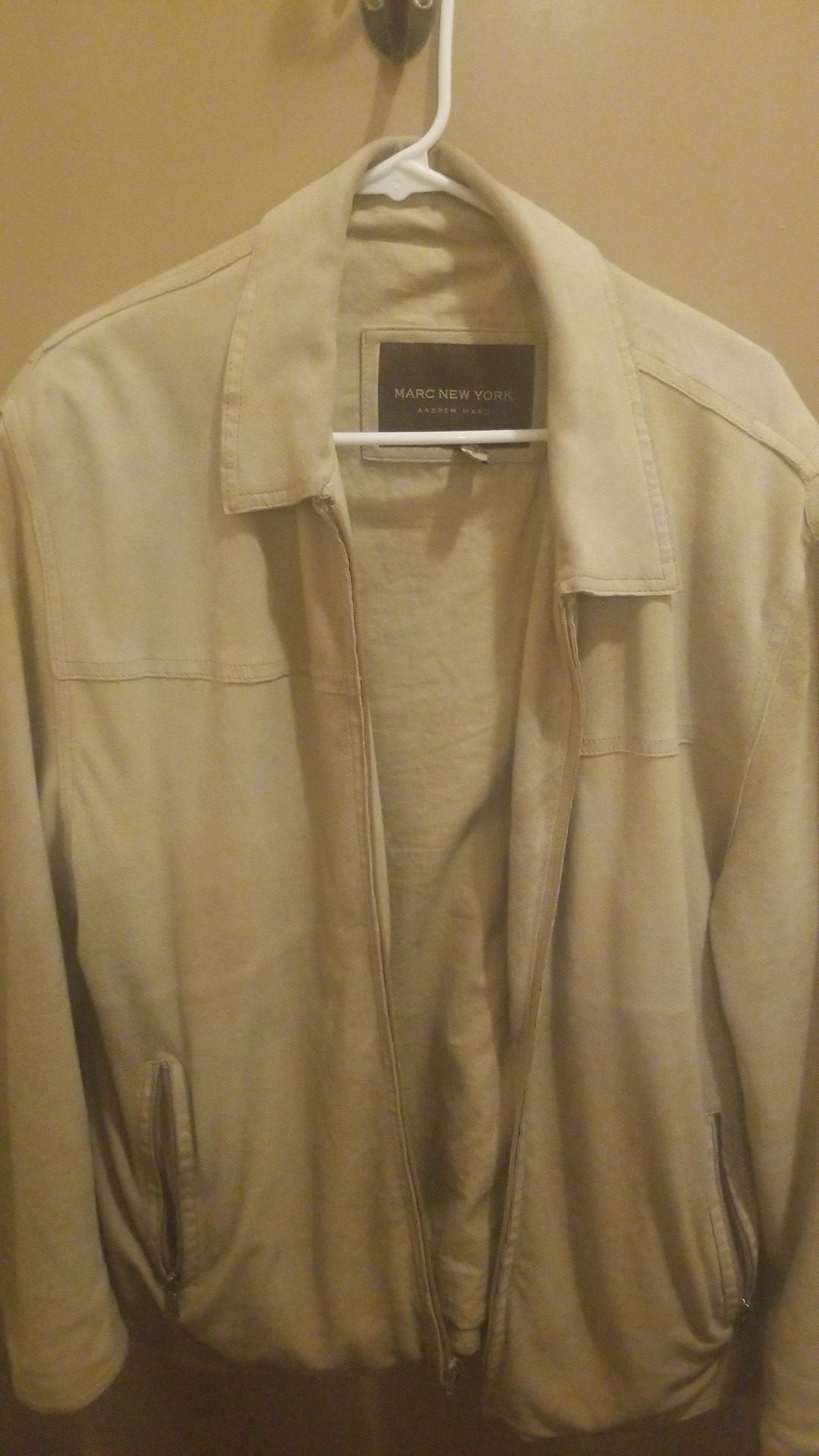 Mens suede bomber jacket