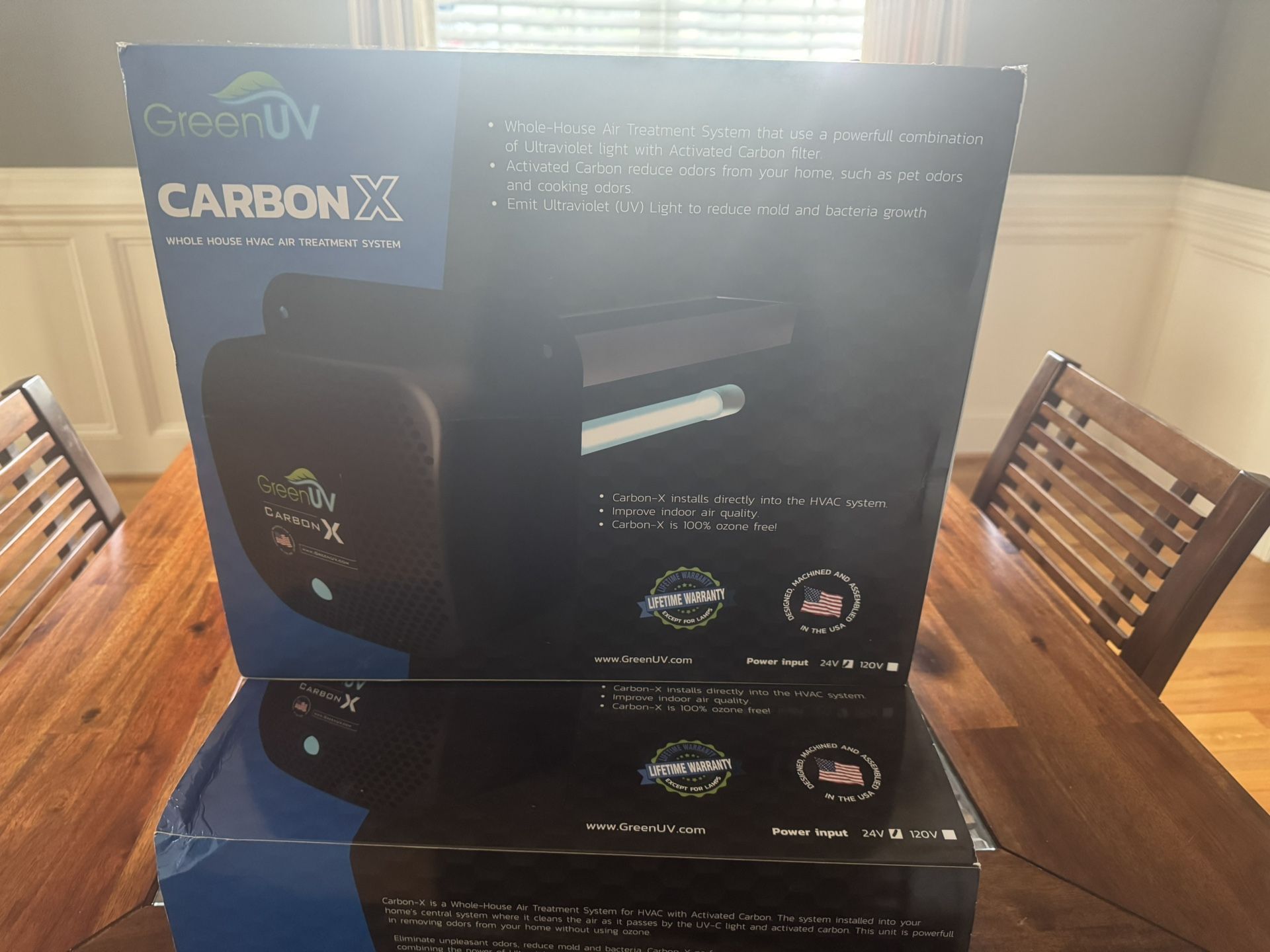 CarbonX Whole House UV Light Air Purifier
