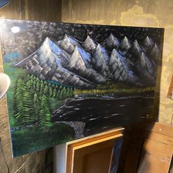 Painting/ “Rocky Mountain High” 91.44cmX60.96cm