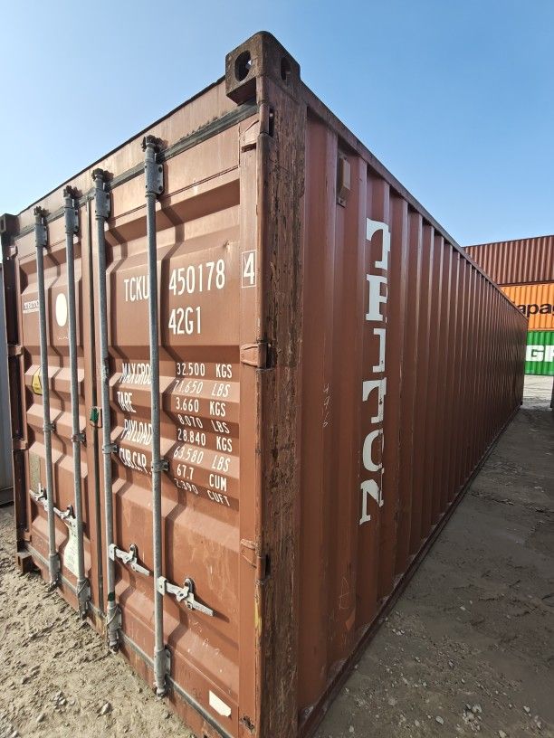 40ft x 8ft Wind-Water Tight Shipping Containers For Sale