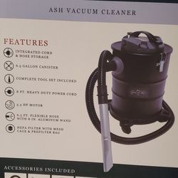 Mr Heater Grand Teton Ash Vacuum Cleaner Model AV65GALB *NIB*