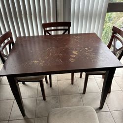 FREE: Dining Table + 4 Chairs 