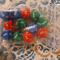 42 NEW 10 Sided Tenth Dice Decimal Die