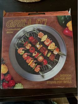 Grill It! Indoor smokeless stove top grill
