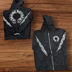 Chrome Hearts Hoodie With Zipper & Without