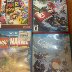 Lot Of 4 Wiiu  Video Games 