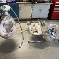 Baby swing and bouncer
