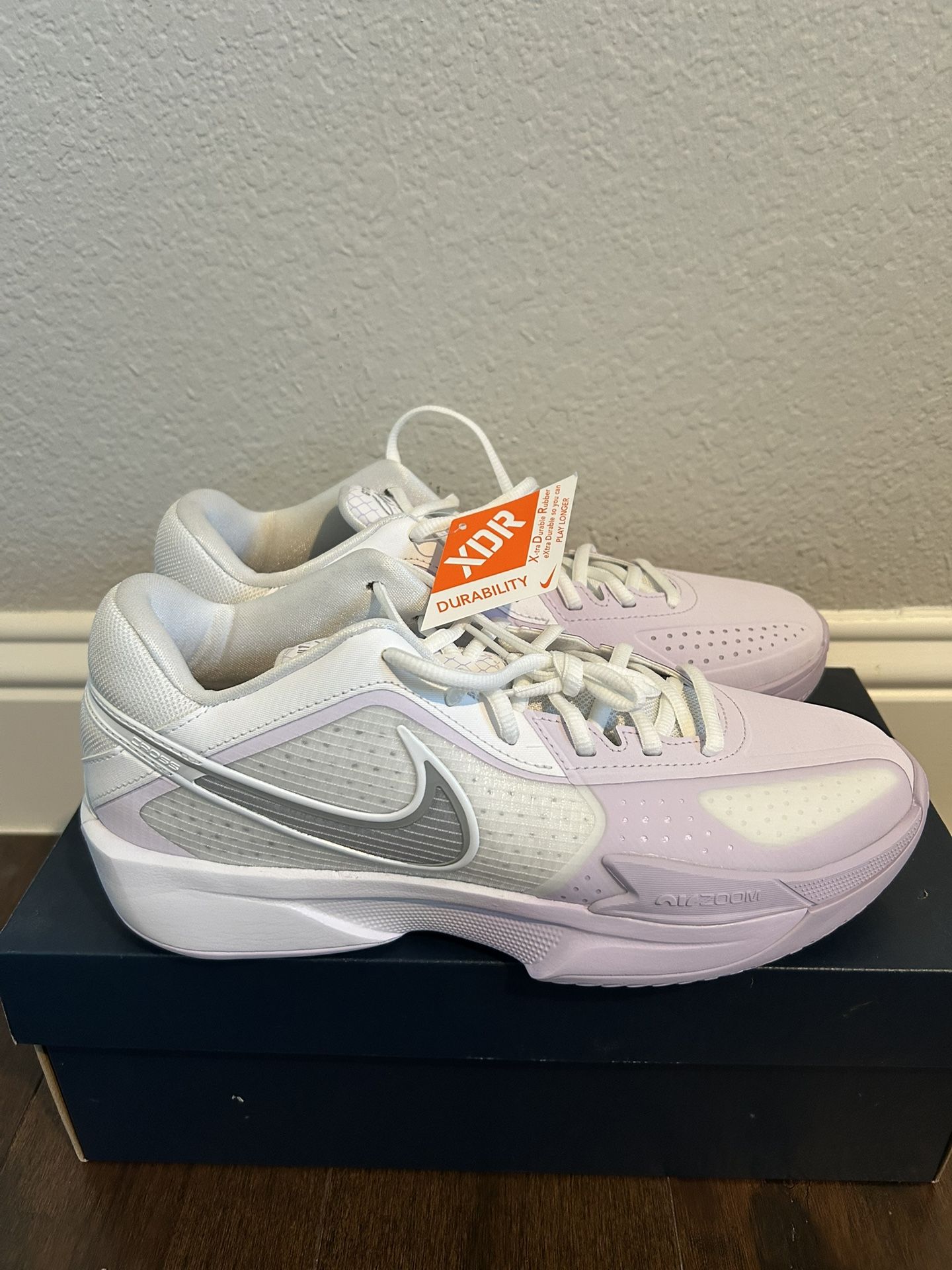 Nike GT Cut Cross Barely Grape Basketball Sneakers HF0218-100 Men's Size 9M