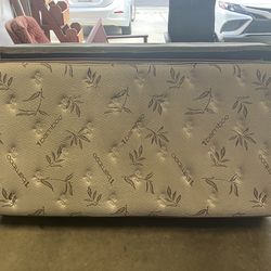 Clean twin mattress with box spring and frame