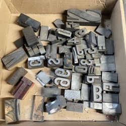 Box Of “Movable Type” Metal