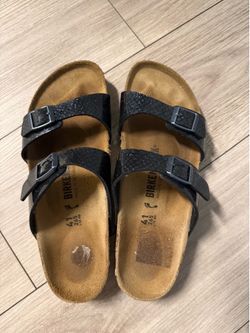 Sparkle black Birkenstock sandals