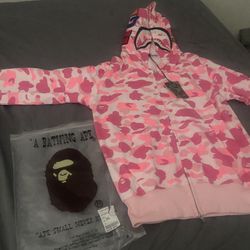 Zipper Bape Hoodie  