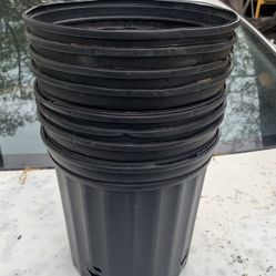 Flower pots size 8 1/2 in tall 8 1/2 in wide $5 for all 8