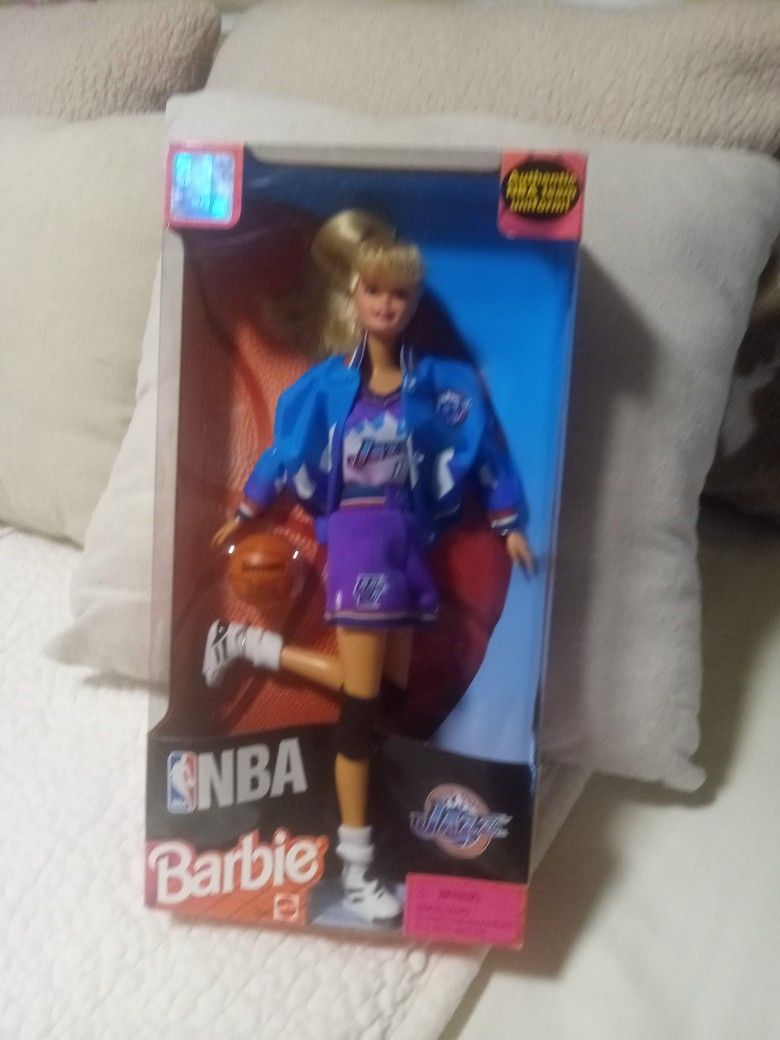 NBA Authentic UTAH JAZZ 1998 BARBIE SEALED BOX, NEVER OPENED !! $25..00