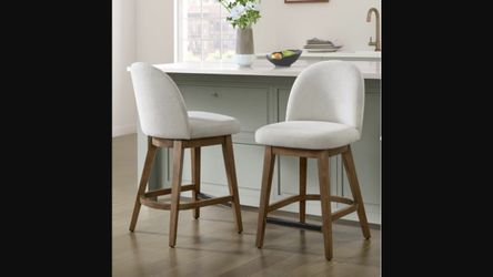Ophelia Counter-Height Swivel Stools — Set of 2