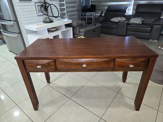 Wood computer desk